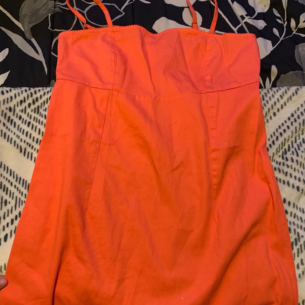 Coral summer dress